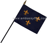 Fleur de lis desktop flag