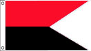 2 color horizontal burgee