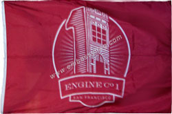 SF Fire Dept Engine 1 custom flag