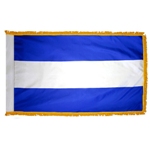 El Salvador indoor civil flag with fringe