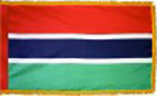 Gambia indoor flag