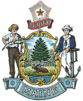 Maine State Seal, flag crest