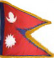 Nepal indoor flag