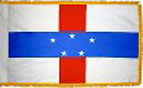 Netherlands Antilles flag with fringe