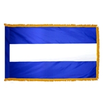 Nicaragua indoor civil flag with fringe