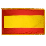 Spain indoor civil  flag with fringe