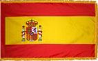 Spain indoor flag