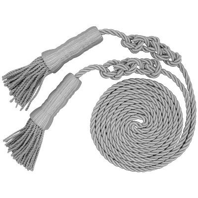 Silver cord & tassel