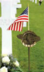 Gravemarker flags