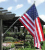 Residential flag banner poles