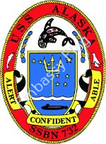 USS Alaska ship crest