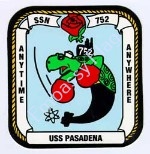 USS Pasadena ship crest