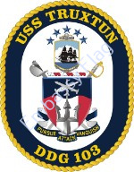 USS Truxtun ship crest