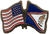 American Samoa friendship flag lapel pin