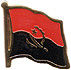 Angola flag lapel pin