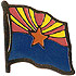 Arizona flag lapel pin