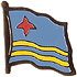 Aruba flag lapel pin