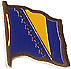 Bosnia flag lapel pin