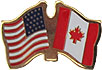 Canada, USA lapel pin