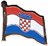 Croatia flag lapel pin