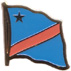 Democratic Republic of Congo flag lapel pin