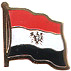 Egypt flag lapel pin