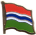 Gambia flag lapel pin