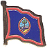 Guam flag lapel pin