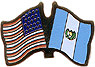 Guatemala  / USA friendship flag lapel pins