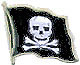 Jolly Roger flag lapel pins