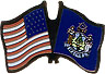 Maine friendship flag lapel pin