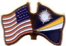 Marshall Islands / USA friendship flag lapel pins