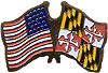 Maryland friendship flag pin