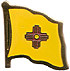 New Mexico flag lapel pin