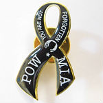 POW MIA ribbon pin