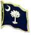 South Carolina flag lapel pin