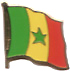 Senegal flag lapel pin