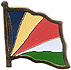 Seychelles flag lapel pin