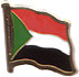 Sudan flag lapel pin