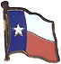 Texas flag lapel pin