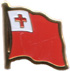 Tonga flag lapel pin