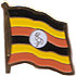 Uganda flag lapel pin